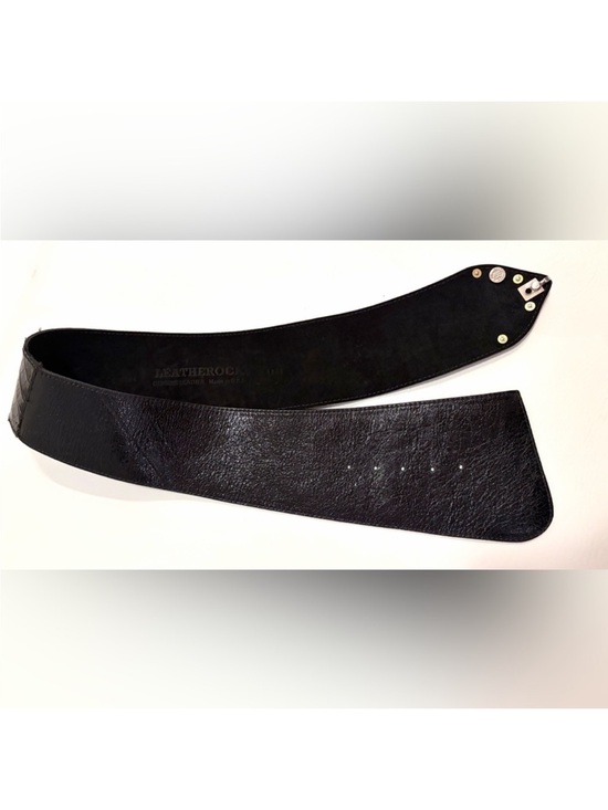 Leatherock Women’s Belt Black Patent Leather Hip Belt #9605 main image 13